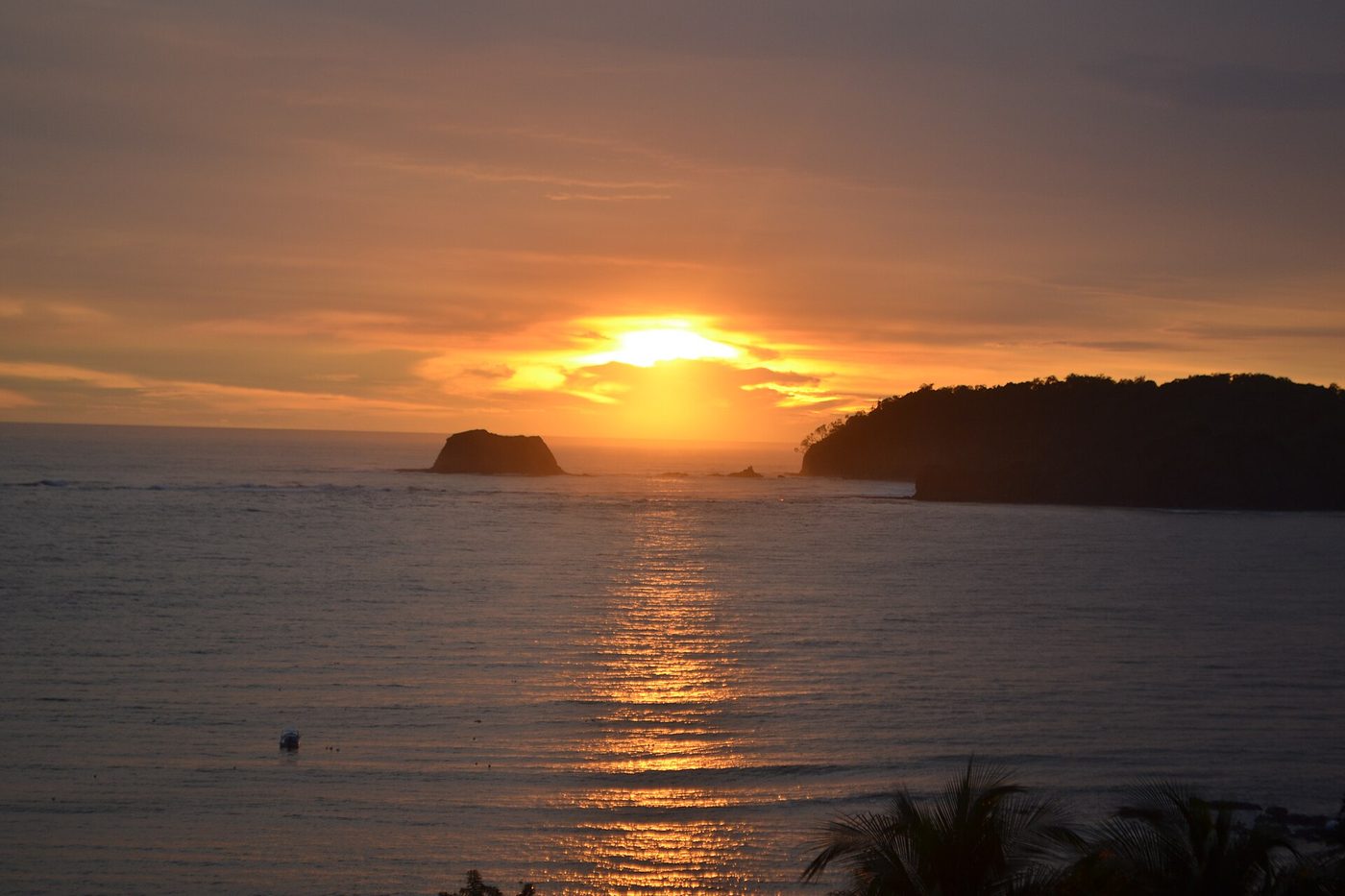 Golden sunset over the Pacific at Playa Carrillo, Guanacaste, Costa Rica