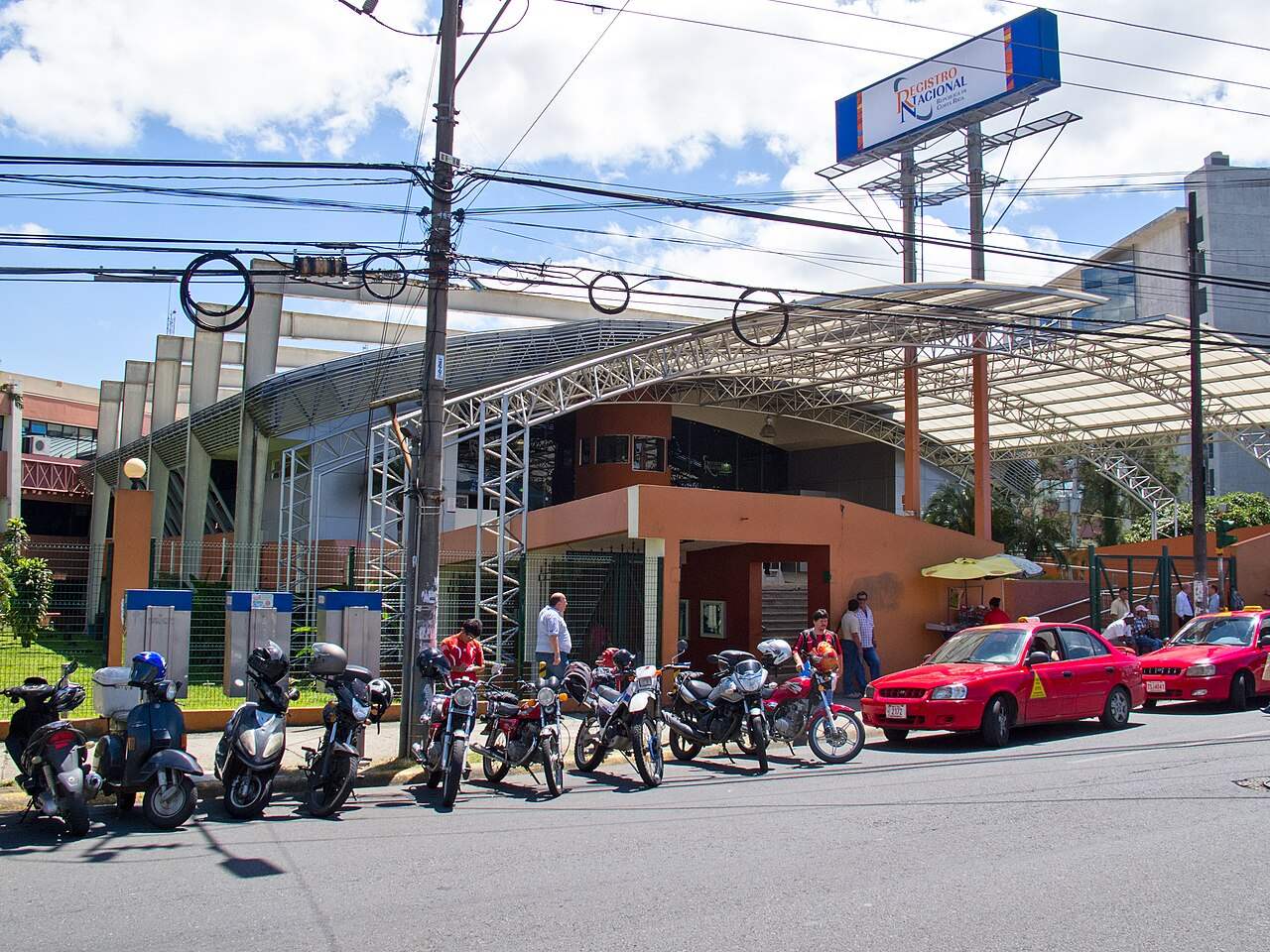 Street view of the Registro Nacional building in San Jose Costa Rica