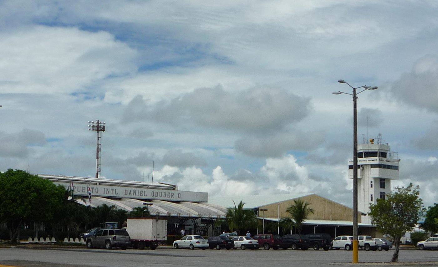 Terminal and control tower at Daniel Oduber international airport in Liberia, Guanacaste