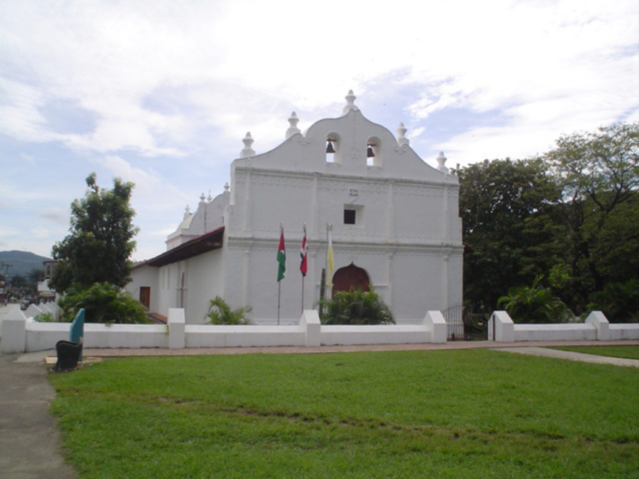 Whitewashed colonial church of Nicoya, Guanacaste, the historic heart of annexation celebrations